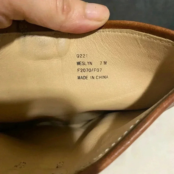 COACH Weslyn Whiskey Genuine Leather Buckle Tall Riding Boots size 7 - Picture 12 of 14